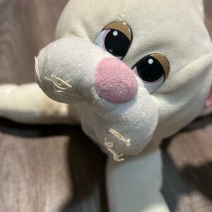 Tonka White and Pink Stuffed Animal